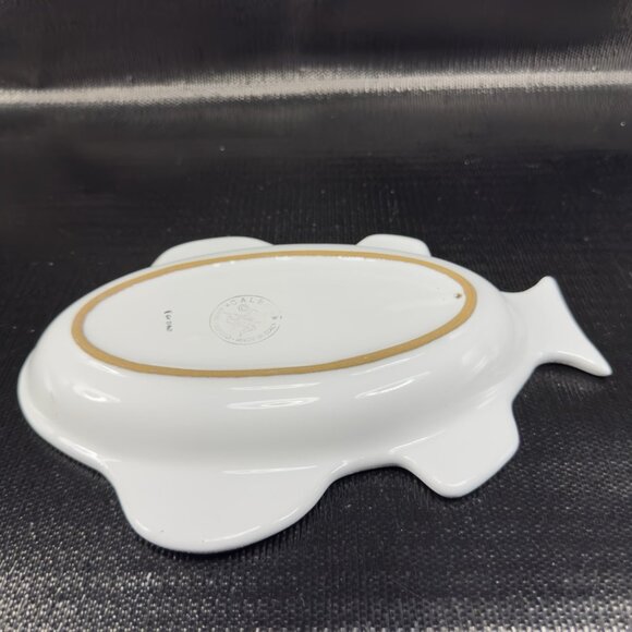 Vintage Italian Caleca Pottery Fish Shaped Dish Plate Container Hand Painted VTG - Picture 9 of 11